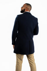 Abrigo Aldo Azul Marino de Lana para Hombre