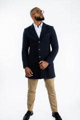 Abrigo Aldo Azul Marino de Lana para Hombre