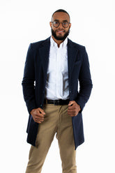 Abrigo Aldo Azul Marino de Lana para Hombre