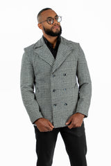 Abrigo Josue Cuadros de Lana para Hombre