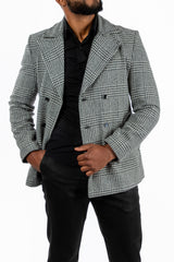 Abrigo Josue Cuadros de Lana para Hombre