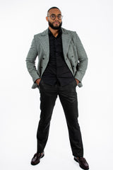 Abrigo Josue Cuadros de Lana para Hombre