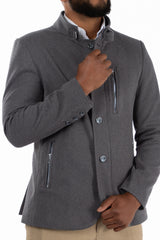 abrigo emiliano gris estilo ejecutivo hombre